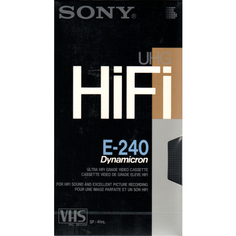 Sony VHS videoband UHG HiFi 240 (4 uur)