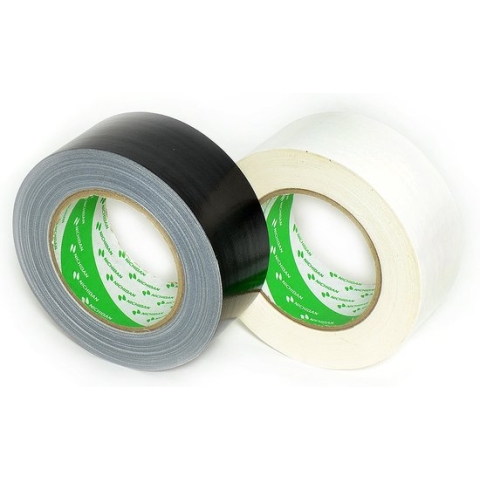 Nichiban - Duct tape - 50mm x 25m - Zwart / Wit - 2 pack