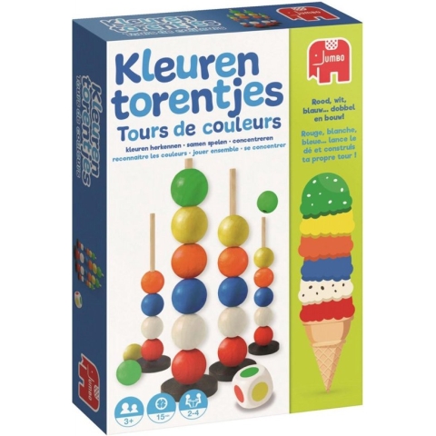 Jumbo- Kleurentorentjes - Kinderspel - Kleuren Leren