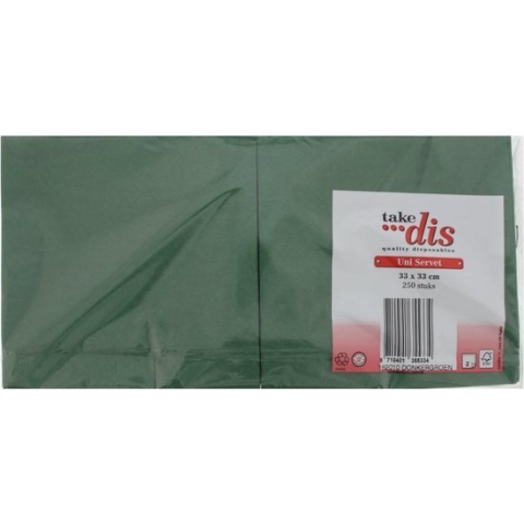 Servetten 2-Laags Groen | Grote verpakking 250 Stuks | Take Dis