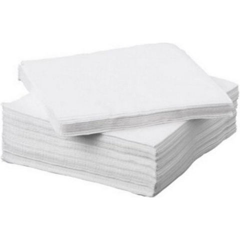 Servetten - Wit - 1-laags - 33 x 33 cm - 500 stuks