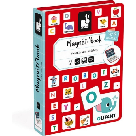 Janod Magnetibook Alfabet Nederlandstalig - Magneetboek