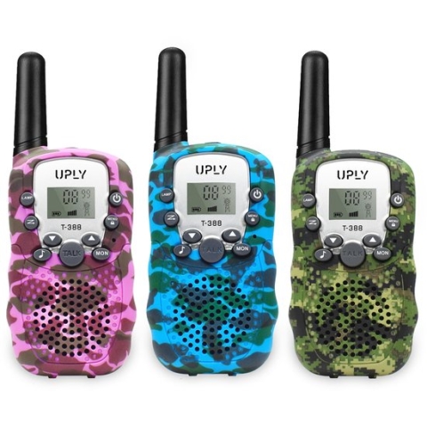 UPLY Walkie Talkie voor Kinderen en Volwassenen -Portofoon - 5KM Bereik - Set van 3