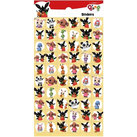 Funny Products Stickers Bing 20 X 10 Cm Papier Beige 60 Stuks