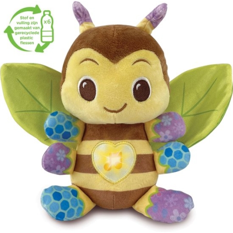 VTech Zoemie het Knuffelbijtje - Interactieve Speelgoed Knuffel - met Licht- en Geluidseffecten - 6 tot 36 maanden
