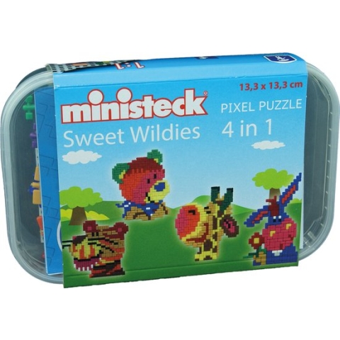 Ministeck Wilde Dieren-box 4-in-1 500-delig
