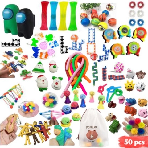 Fidget Toys Pakket - 50 stuks - Fidget Speeltjes Set - Fidgets