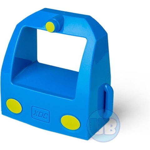 Goederentrein voorkant blauw