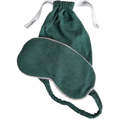 Yumeko slaapmasker jersey pine groen