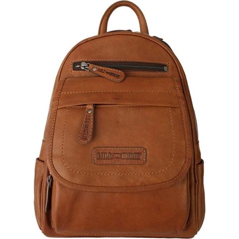 Hillburry tas - Rugzak/rugtas - Leer - Bruin/Camel/cognac