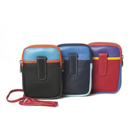Burkely multicolour reis schouder/heup tasje - Blauw