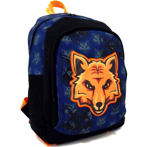 The FOX Rugzak Vos School Tas 5-10 Jaar Vosjes Blauw