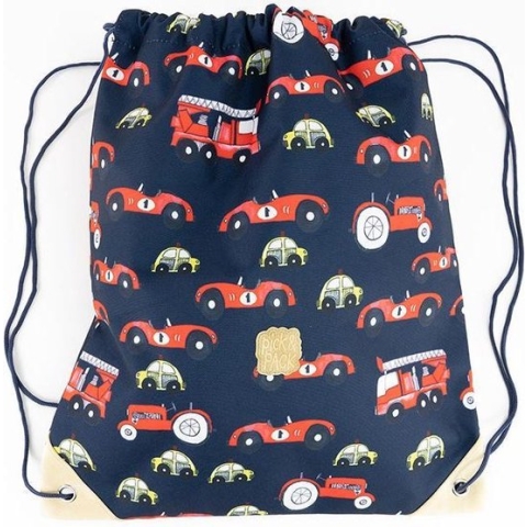 Pick & Pack Auto’s - Gymtas - Donkerblauw -Zwemtas