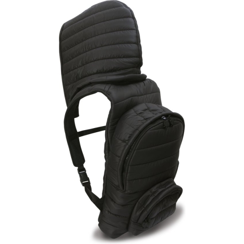 Morikukko - Rugzak met Capuchon - Rugzak met laptopvak - Puffer Shadow Zwart