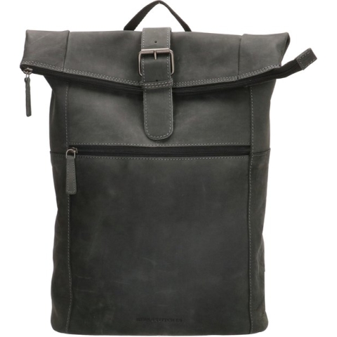 Hide & Stitches Idaho Rugzak 15,6 inch (38 cm) - Zwart