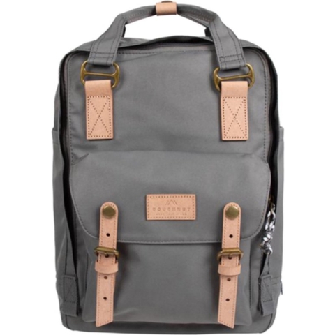 Doughnut laptoprugzak / Rugtas / Schooltas - 14 inch - Macaroon Reborn - Grey
