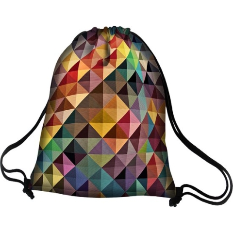Bertoni - Gymtas / schoenentas - full colour print ( multi ) - waterdicht - 36x44 cm