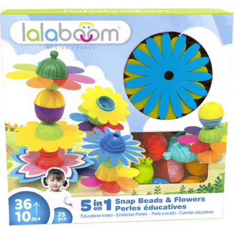 Lalaboom Educatieve Kralen en Bloemen - 25 Stuks