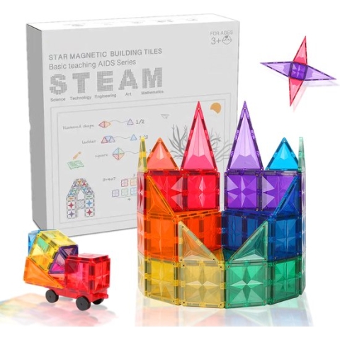 Magnetisch speelgoed - Auto- Magnetische tegels - Speelgoed - Speelgoed kinderen