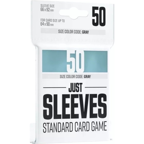 Just Sleeves Standard Card Game Clear 50pcs 66x92mm