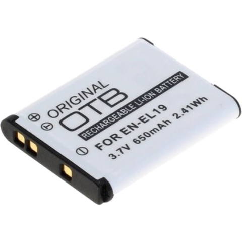OTB Camera accu compatibel met Nikon EN-EL19 en Sony NP-BJ1 / 650 mAh