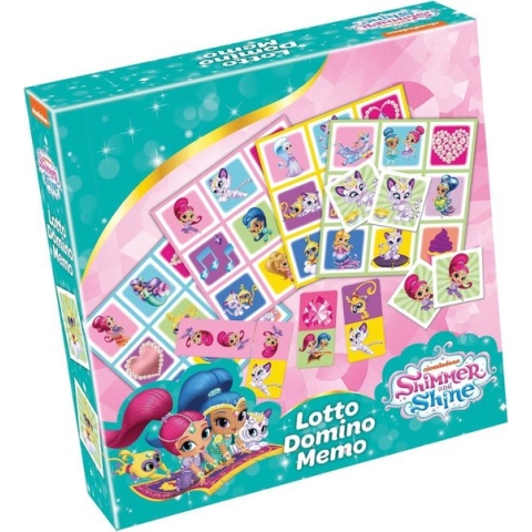 Shimmer&Shine 3-in-1 : Memo - Lotto - Domino