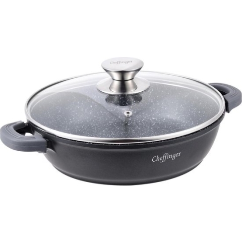 Cheffinger 32cm Lage Kookpot / Braadpan - CF-SC32