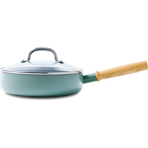 GreenPan Mayflower hapjespan met deksel ø24 cm - inductie - anti-aanbak - PFAS-vrij