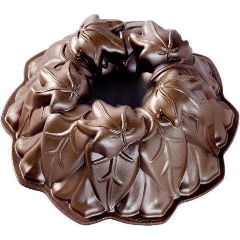 Tulband Bakvorm "Harvest Leaves Bundt Pan" - Nordic Ware | Fall Harvest Bronze