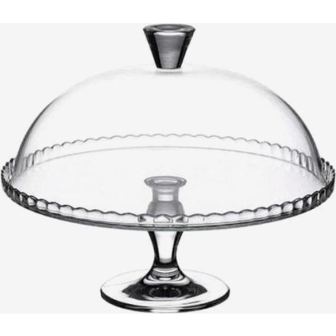 Pasabahce Plateau | Met Stolp - Glas | 32,2 cm  |Elegant | Glazen Deksel