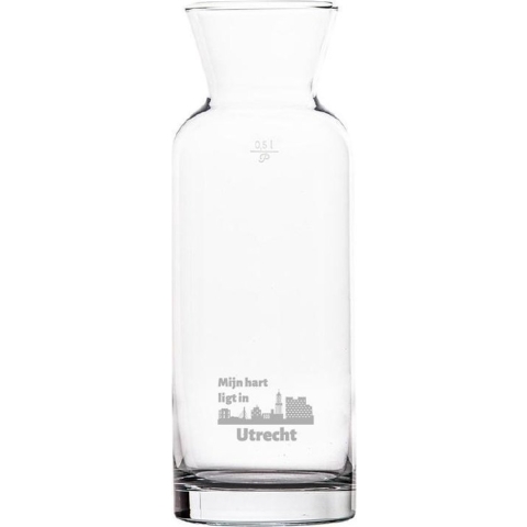 Gegraveerde karaf 1 ltr Utrecht