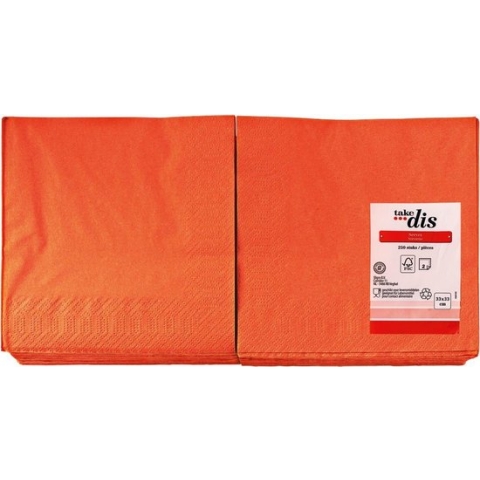 Servetten 2-Laags Terracotta | Grote verpakking 250 Stuks | Take Dis