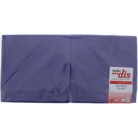 Servetten 2-Laags Blauw | Grote verpakking 250 Stuks | Take Dis