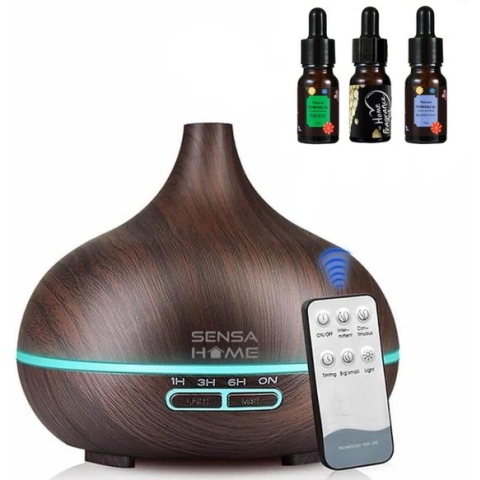 SensaHome ZEN300 Aroma diffuser - Met Etherische Oliën - Zwart