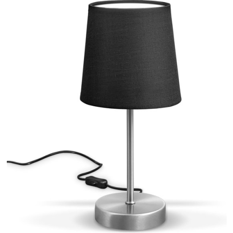 B.K.Licht - Klassieke Tafellamp - zwarte bedlamp - excl. E14 lichtbron