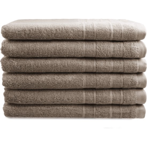 Gastendoekjes Luxor Hotel Deluxe - 6 stuks - 30x50 - taupe
