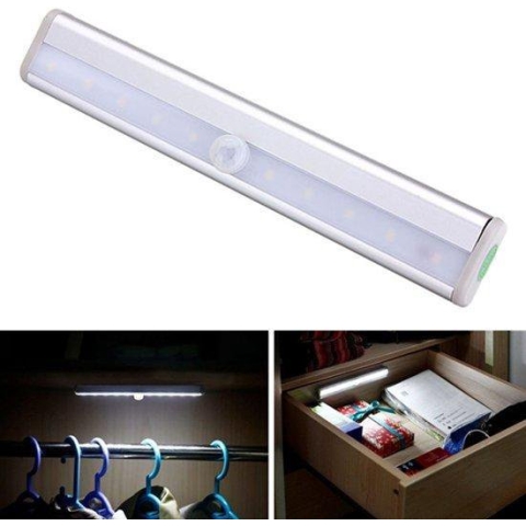 LED Kastverlichting Sensorlamp - Draadloos - Met Automatische sensor - 19cm - Bewegingssensor - Cabinet Lights - Motion Sensor - Werkt op Batterijen - Indoor Motion