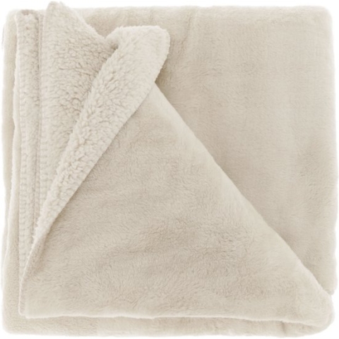 Unique Living Plaid Torvah - Polyester - Wit - 150x200 cm (BxH)