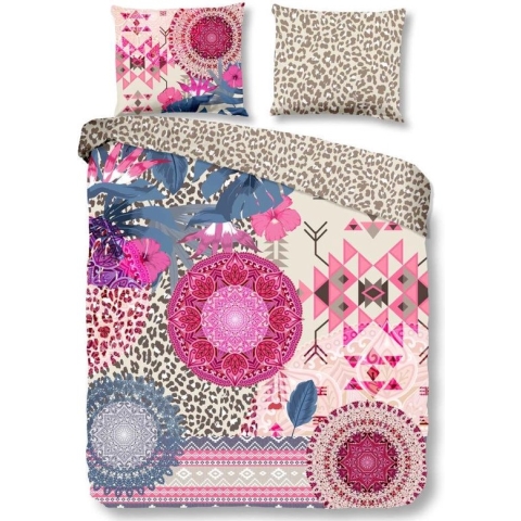 HIP Allison - Dekbedovertrek - Eenpersoons - 140x200/220 cm + 1 kussensloop 60x70 cm - Multi