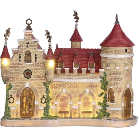 Luville Efteling Miniatuur Kasteel van Sneeuwwitje - L26 x B11,5 x H21,5 cm
