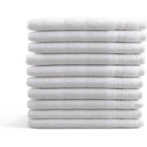 Washandjes Luxor Hotel Deluxe -10 stuks - 16x21 - wit
