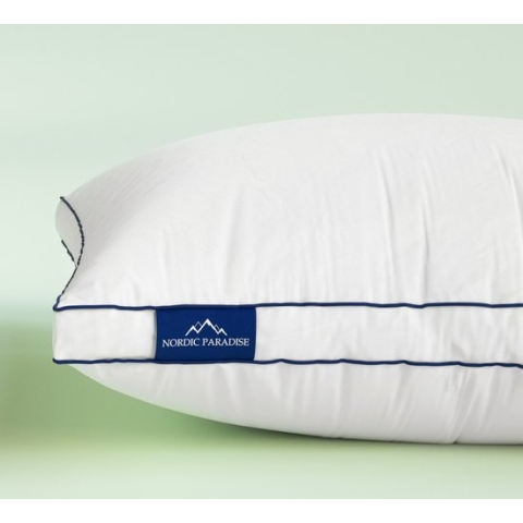 Nordic Paradise - Deluxe Donzen Hoofdkussen - Zacht - Dons kussen - Anti Allergie Kussensloop - 60x70cm