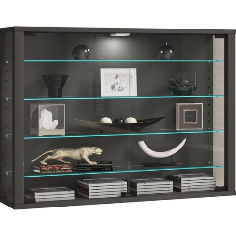 VCM Wandvitrine Hangende Glazen Vitrinekast Vitrosa L