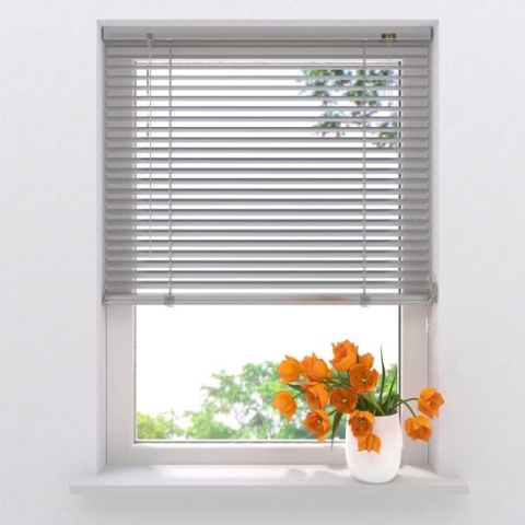 Aluminium Jaloezie Easy - 25 mm - Silver - 70x175 cm