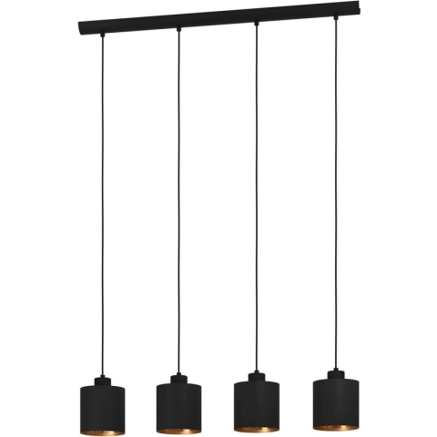 EGLO Zaragoza Hanglamp - E27 - 92,5 cm - Zwart/Goud