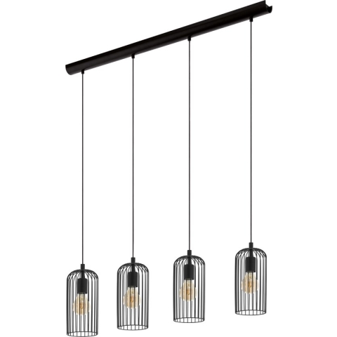 EGLO Roccamena 1 Hanglamp - E27 - 97,5 cm - Zwart