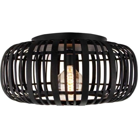 Brilliant Woodrow Plafondlamp Zwart 99405/76