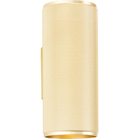 Brilliant Wandlamp Marty (Up & Down, Dm 65mm) GU10 2x5W 3000K - Goudkleurig