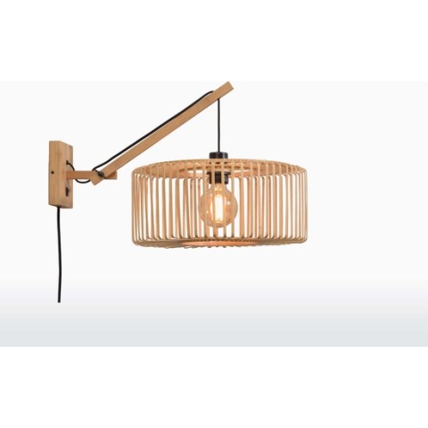GOOD&MOJO Wandlamp Bromo - Bamboe - 55x40x45cm - Binnen Scandinavisch,Bohemian