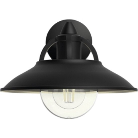 Philips myGarden Cormorant Wandlamp - 1 Lichtpunt - E27 - Zwart
